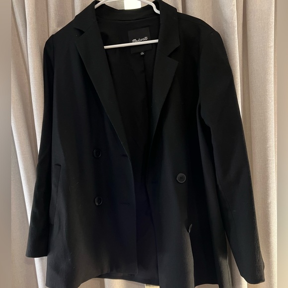 Madewell Loose Fit Women's Black Blazer M - Picture 1 of 5